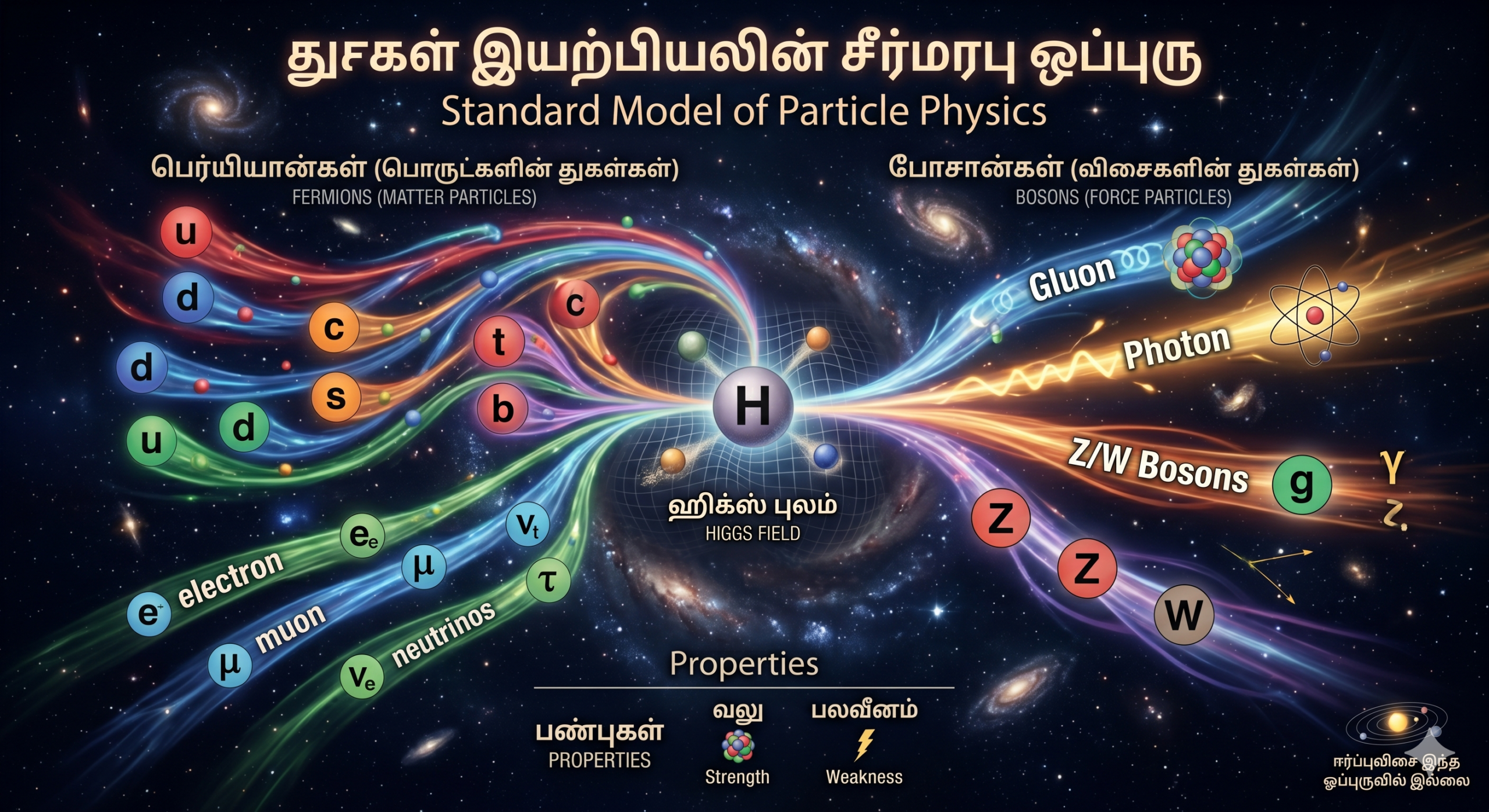Standard model of partical physics in tamil பிரபஞ்சத்தின் ரகசியக் கையேடு